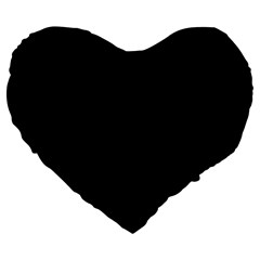 Blocks Large 19  Premium Heart Shape Cushions by Sparkle