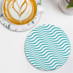 Beach Waves Uv Print Round Tile Coaster by Sparkle