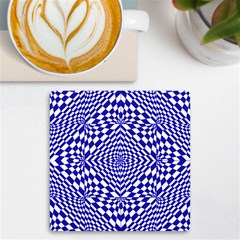 Illusion Waves Pattern Uv Print Square Tile Coaster  by Sparkle