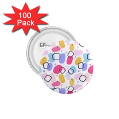 Abstract Multicolored Shapes 1 75  Buttons (100 Pack)  by SychEva