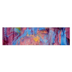 Abstract Marbling Art Print Satin Scarf (oblong) by kaleidomarblingart