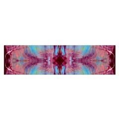Burgundy Repeats Satin Scarf (oblong) by kaleidomarblingart