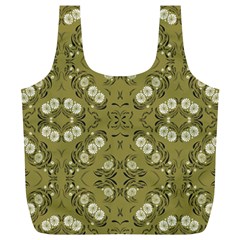 Folk Flowers Print Floral Pattern Ethnic Art Full Print Recycle Bag (xl) by Eskimos