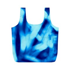 Blue Abstract 2 Full Print Recycle Bag (m) by DimitriosArt
