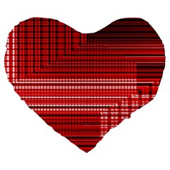 Gradient (101) Large 19  Premium Heart Shape Cushions by Sparkle