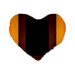 Gradient Standard 16  Premium Flano Heart Shape Cushions by Sparkle