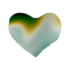 Gradientcolors Standard 16  Premium Flano Heart Shape Cushions by Sparkle