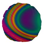 Gradientcolors Large 18  Premium Round Cushions Back