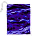 Purple  Waves Abstract Series No2 Drawstring Pouch (5XL) Back