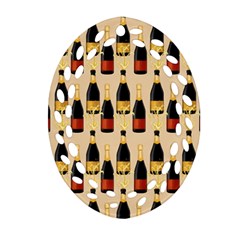 Champagne For The Holiday Ornament (oval Filigree) by SychEva