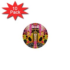 Digital Illusion 1  Mini Buttons (10 Pack)  by Sparkle