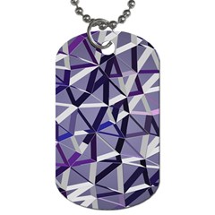 3d Lovely Geo Lines Ix Dog Tag (one Side) by Uniqued