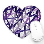 3D Lovely GEO Lines X Heart Mousepads Front