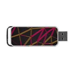 3d Lovely Geo Lines Xi Portable Usb Flash (one Side) by Uniqued