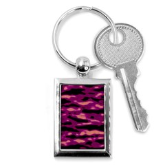 Velvet  Waves Abstract Series No1 Key Chain (rectangle) by DimitriosArt