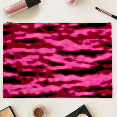 Rose  Waves Abstract Series No2 Cosmetic Bag (xxl) by DimitriosArt