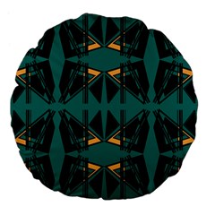 Abstract Geometric Design    Large 18  Premium Flano Round Cushions by Eskimos