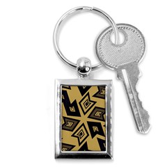 Abstract Pattern Geometric Backgrounds   Key Chain (rectangle) by Eskimos