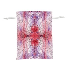 Red Repeats Lightweight Drawstring Pouch (s) by kaleidomarblingart