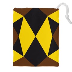 Abstract Pattern Geometric Backgrounds   Drawstring Pouch (5xl) by Eskimos