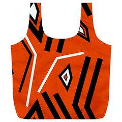 Abstract Pattern Geometric Backgrounds   Full Print Recycle Bag (xl) by Eskimos