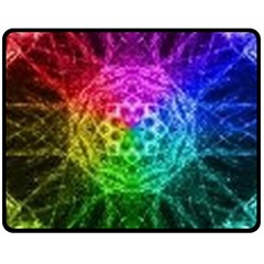 Fractal Design Double Sided Fleece Blanket (medium)  by Sparkle
