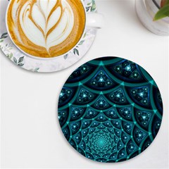 Fractal Uv Print Round Tile Coaster by Sparkle
