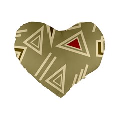 Abstract Pattern Geometric Backgrounds   Standard 16  Premium Heart Shape Cushions by Eskimos