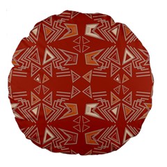 Abstract Pattern Geometric Backgrounds   Large 18  Premium Round Cushions by Eskimos