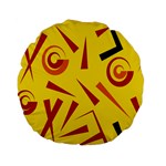 Abstract pattern geometric backgrounds   Standard 15  Premium Flano Round Cushions Front