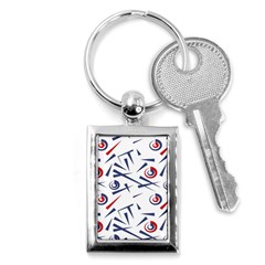 Abstract Pattern Geometric Backgrounds   Key Chain (rectangle) by Eskimos