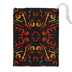 Abstract Pattern Geometric Backgrounds   Drawstring Pouch (5xl) by Eskimos