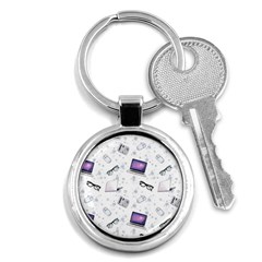 Computer Work Key Chain (round) by SychEva