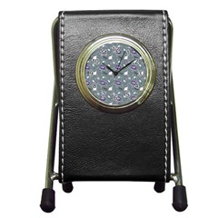 Office Works Pen Holder Desk Clock by SychEva