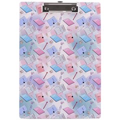 Notepads Pens And Pencils A4 Clipboard by SychEva