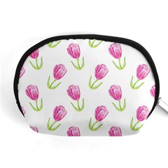 Tulips Watercolor Pattern Accessory Pouch (medium) by Littlebird