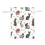Cute Bunny Lightweight Drawstring Pouch (L) Back