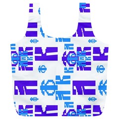 Abstract Pattern Geometric Backgrounds   Full Print Recycle Bag (xl) by Eskimos