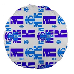 Abstract Pattern Geometric Backgrounds   Large 18  Premium Flano Round Cushions by Eskimos