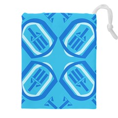 Abstract Pattern Geometric Backgrounds   Drawstring Pouch (5xl) by Eskimos