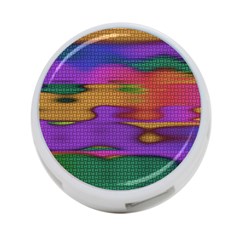 Puzzle Landscape In Beautiful Jigsaw Colors 4-port Usb Hub (two Sides) by pepitasart