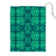 Abstract Pattern Geometric Backgrounds   Drawstring Pouch (5xl) by Eskimos