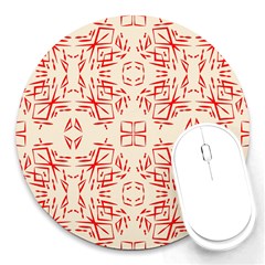 Abstract Pattern Geometric Backgrounds   Round Mousepads by Eskimos