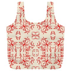Abstract Pattern Geometric Backgrounds   Full Print Recycle Bag (xxl) by Eskimos