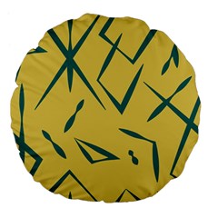 Abstract Pattern Geometric Backgrounds   Large 18  Premium Flano Round Cushions by Eskimos