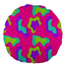 Abstract Pattern Geometric Backgrounds   Large 18  Premium Flano Round Cushions by Eskimos