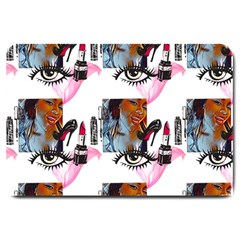 Fashion Faces Large Doormat  by Sparkle