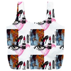 Fashion Faces Full Print Recycle Bag (xxxl) by Sparkle