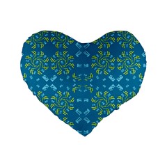 Abstract Pattern Geometric Backgrounds   Standard 16  Premium Heart Shape Cushions by Eskimos