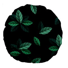 Foliage Large 18  Premium Round Cushions by HermanTelo
